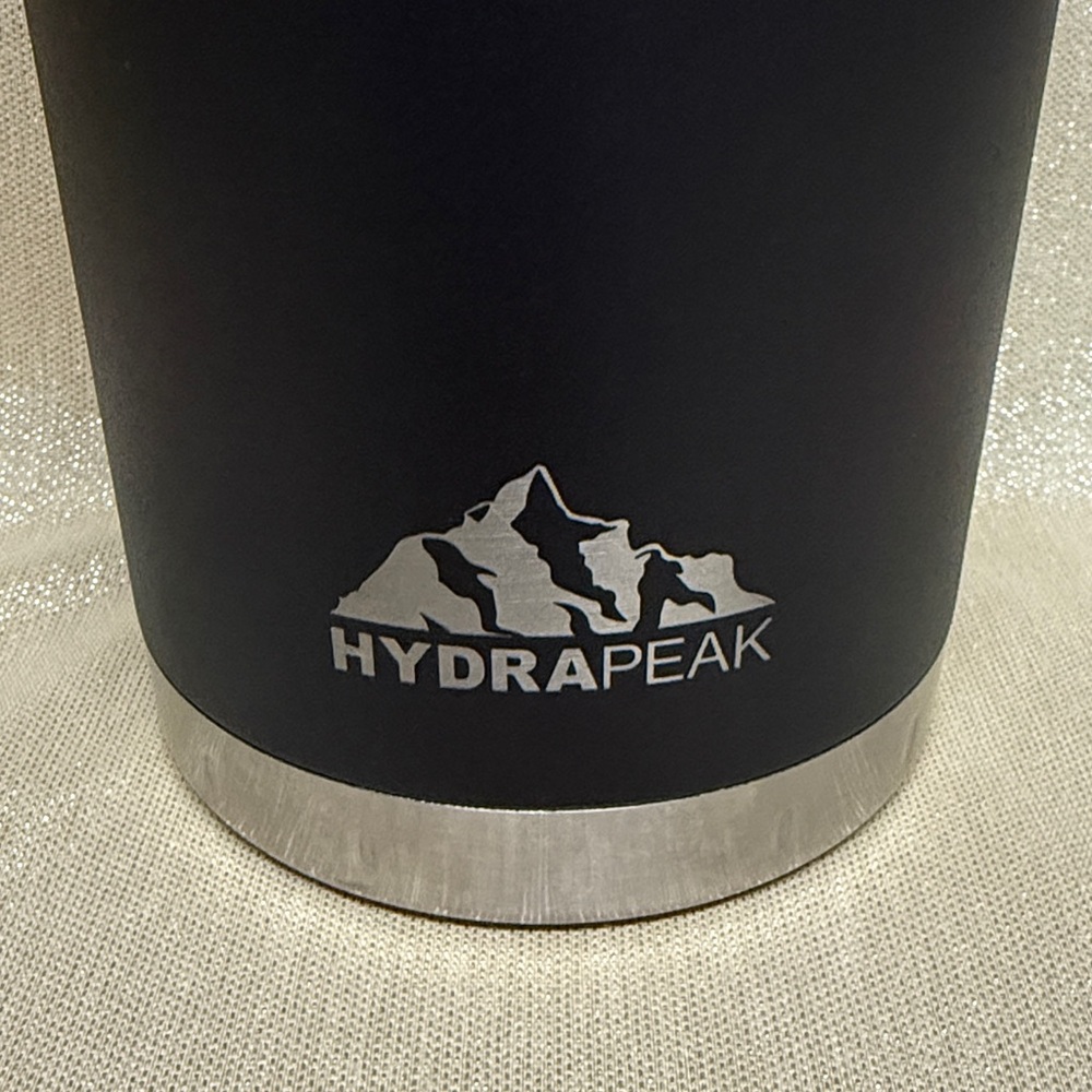 Hydrapeak Black Stainless Steel 67oz Water Bottle - Picture 2 of 4